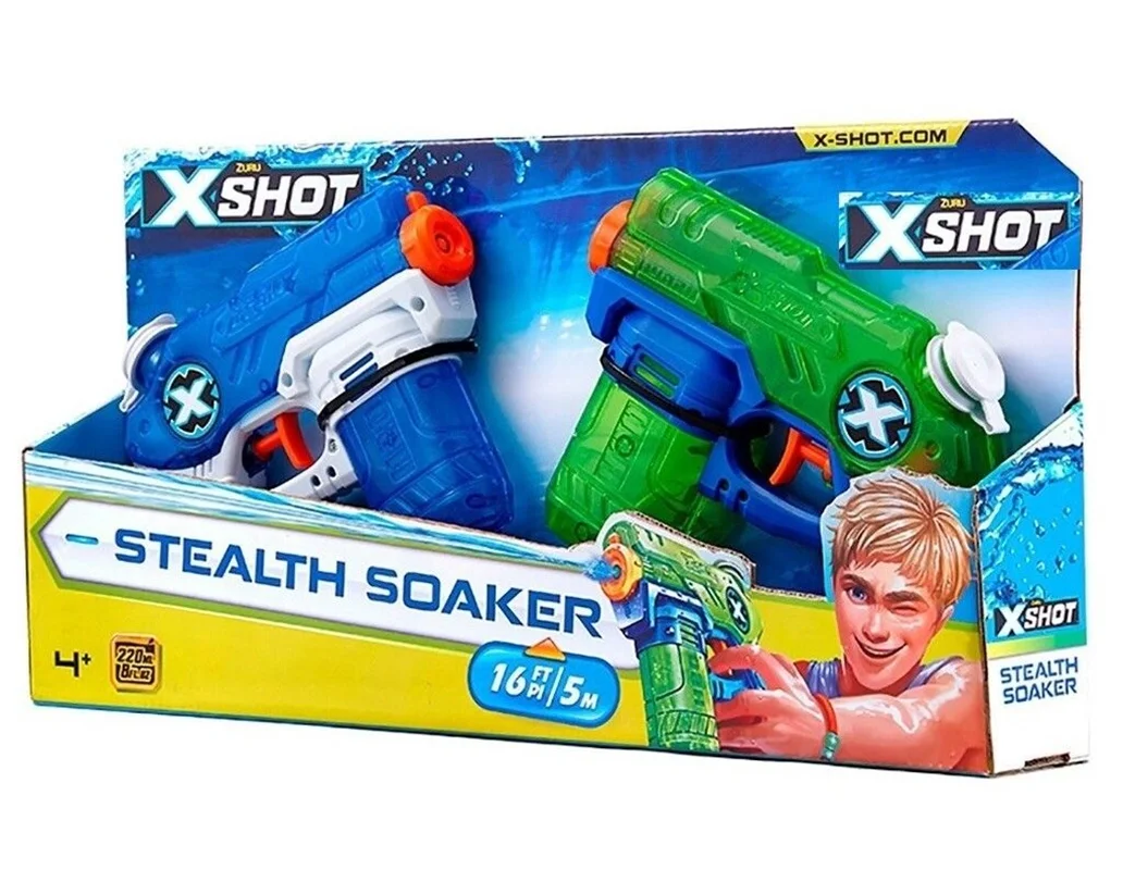 خرید زورو  ایکس شات «تفنگ آبپاش ایکس شات بسته دو تایی استیلت سوکر»  X Shot Stealth Soaker Water Gun 2 Pack 01227