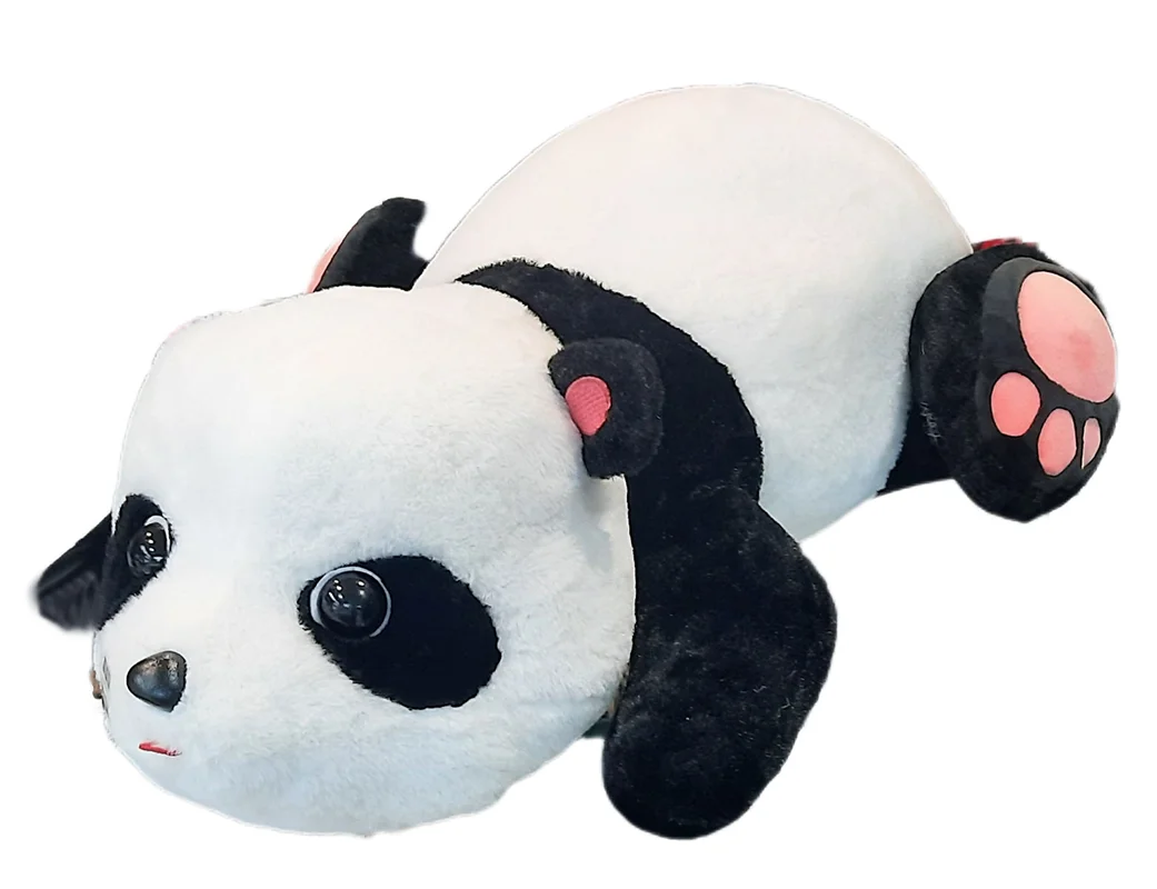 خرید عروسک «پاندا خوابیده به همراه پتو» اسباب بازی عروسک پولیشی Panda is sleeping With a blanket Plush Doll