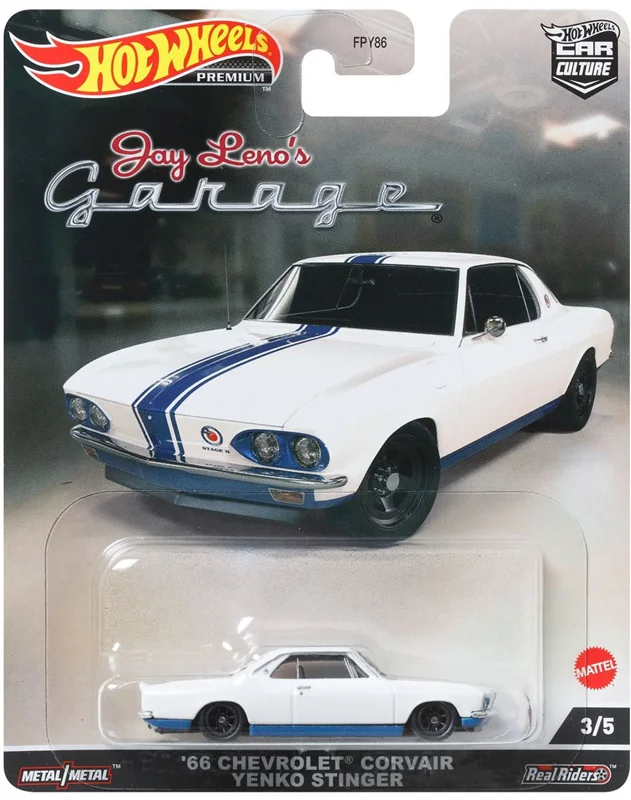 خرید ماشین فلزی ماکت فلزی هات ویلز کار کالچر «66 شورولت کورویر ینکو استینگر» ماشین فلزی Hot Wheels Car Culture Jay Leno’s Garage 66 Chevrolet Corvair Yenko Stinger 3/5 HCJ84