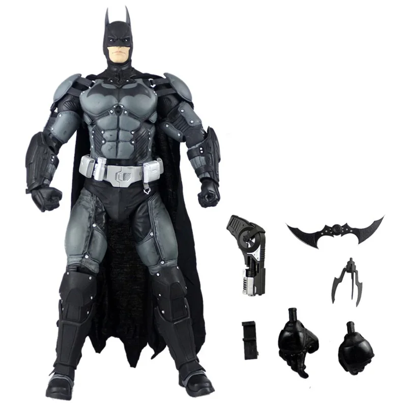 نمای جلو فیگور بتمن آرکام اوریجینز همراه با تجهیزات Batman Arkham Origins