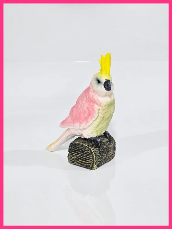 فیگور طوطی کاکوتی مدل Animal Paradise Parrot Cockatiel Bird Figure  از نمای جلو