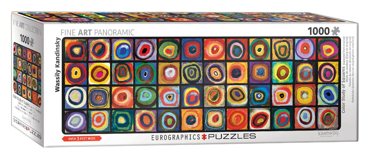 خرید پازل یوروگرافیک 1000 تکه پاناروما «مطالعه رنگ مربع ها» Eurographics Puzzle Color Study of Squares (Expanded from original) 1000 pieces Panorama 6010-5443