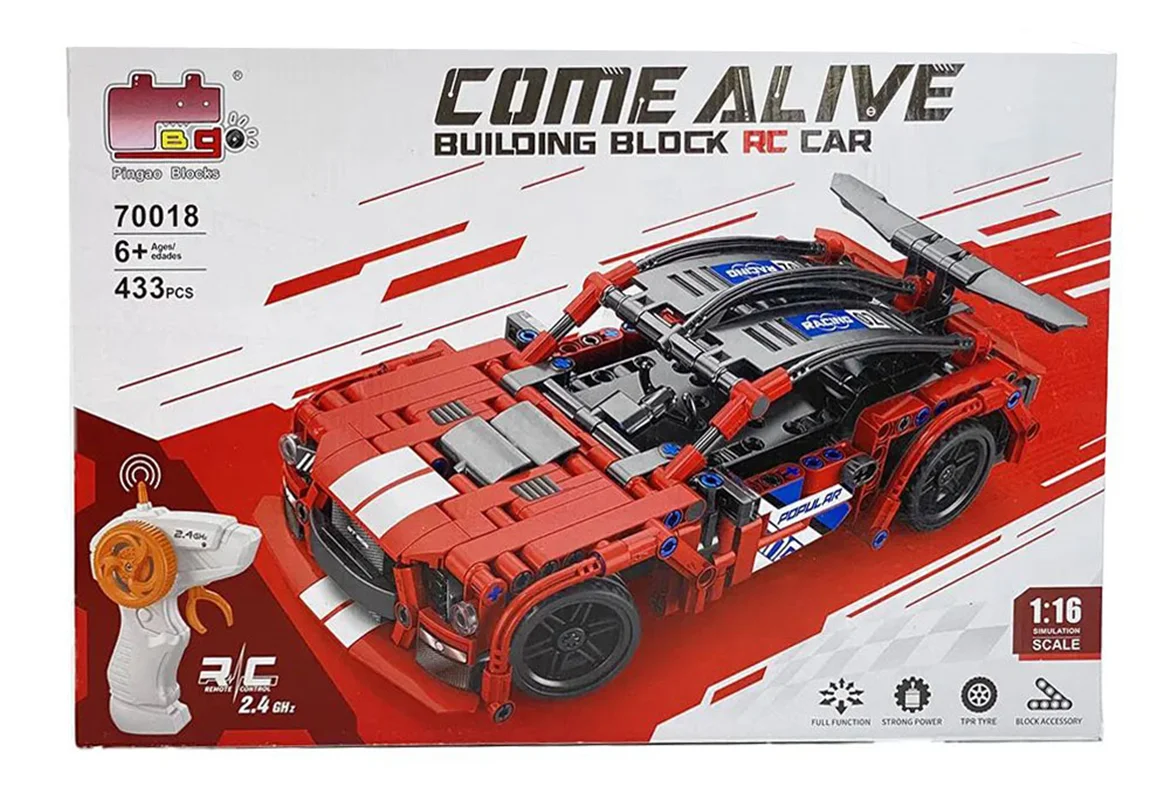 لگو ماشین کنترلی Pingao RC Car 70018 – نمای جلوی جعبه