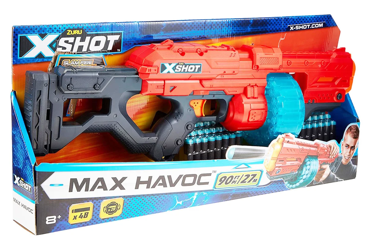 خرید تیر ابری زورو ایکس شات «ماکس هاوک، حداکثر ویرانی»  Zuru X Shot Max Havoc 36446