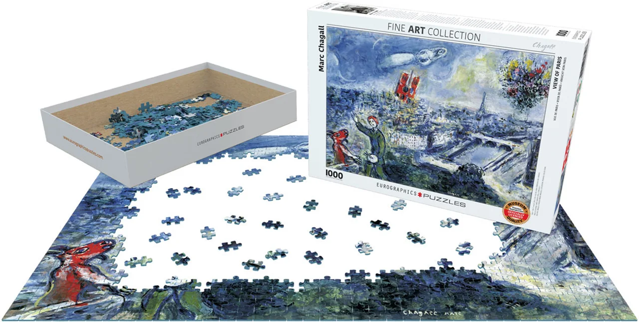 خرید پازل یوروگرافیک 1000 تکه «دسته گل پاریس» Eurographics Puzzle Le Bouquet de Paris (Special Offer) 1000 pieces 6000-0850