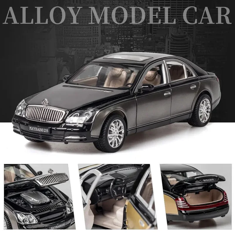 خرید ماشین فلزی ایکس ال جی «62S مرسدس میباخ» ماشین فلزی XLG Diecast Car Model Mercedes Maybach 62S 2003 M929H
