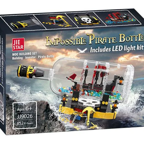 لگو کشتی دزدان دریایی در بطری Impossible Pirate Bottle JJ9026