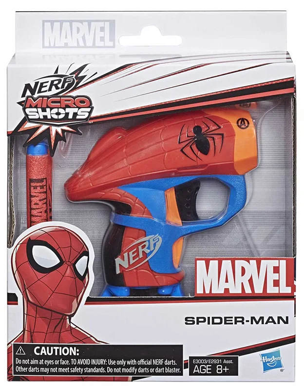 خرید تفنگ اسلحه نرف تیر ابری نرف «میکروشات اسپایدرمن» NERF Microshots Marvel SpiderMan  Blaster E2931