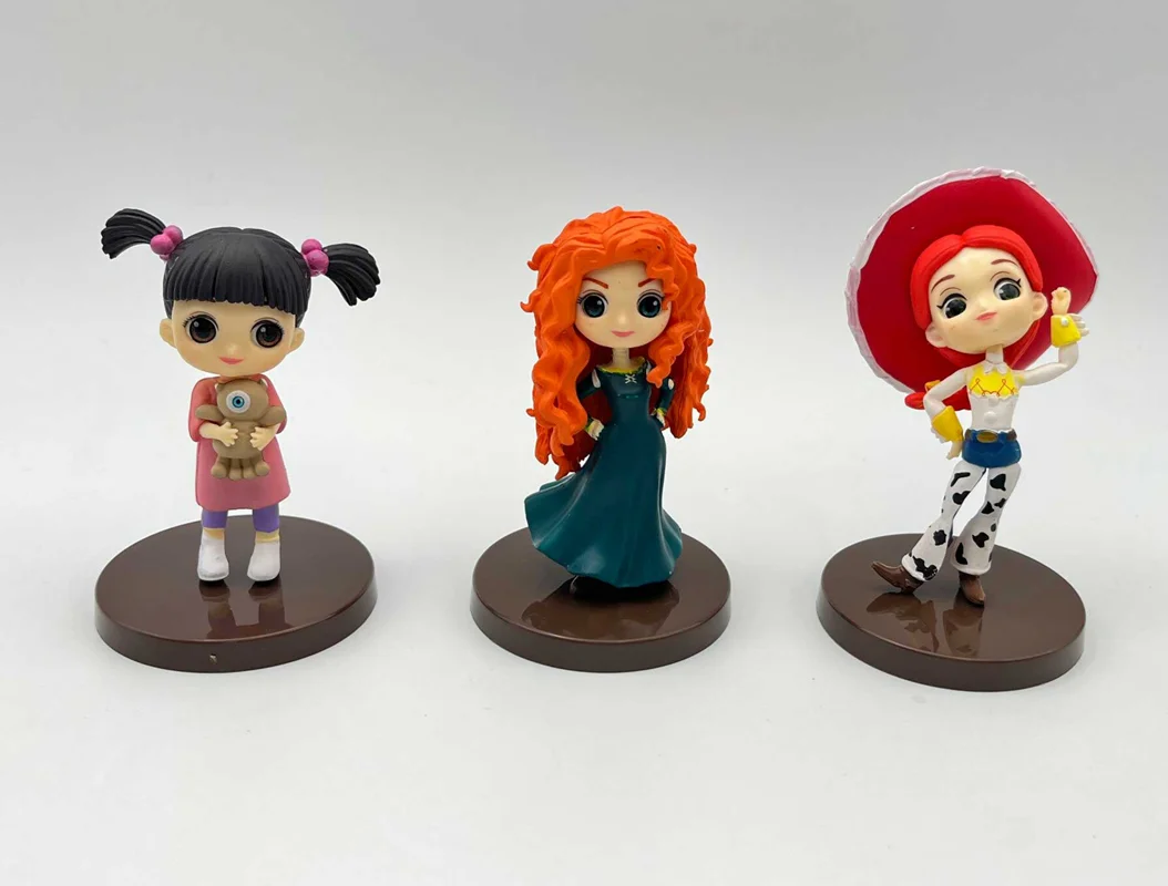 خرید اکشن فیگور شخصیت های پیکسار «ست 3 تایی جسی، بو، مریدا» Pixar Characters Q posket Boo, Merida, Jessie Figure