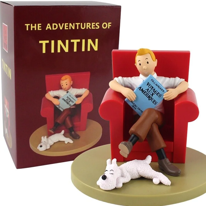 خرید اکشن فیگور های «تَنتَن نشسته روی مبل به همراه میلو» Action Figure The Adventures of Tintin, Tintin Sitting Red Sofa