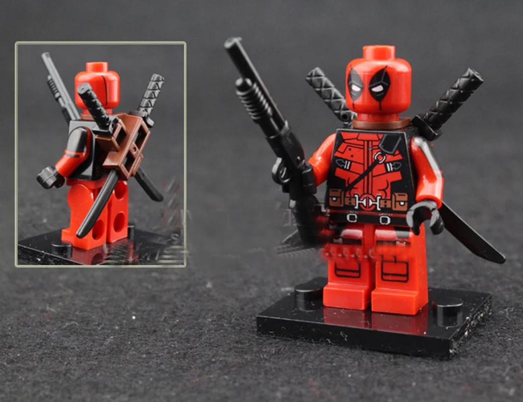 خرید آدمک لگویی فله مینی فیگور لگویی «دکول ددپول از سری مارول»  Decool Miniman world Minifigures Lego Deadpool 0256