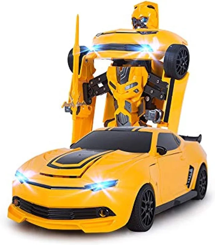 خرید ماشین کنترلی «ربات شورلوت کامارو ترانسفورمور»  MZ Transformers Robot Deformation Remote Control Car 2313P