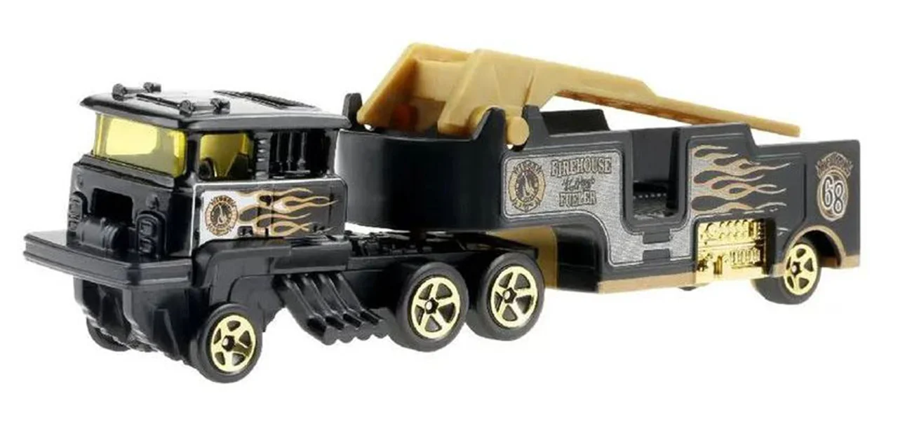 خرید ماشین فلزی هات ویلز کامیون «فایر هاوس فولر» کامیون فلزی  Hot Wheels Truck Firehouse Fueler HFC96-NK711 21A BFM60