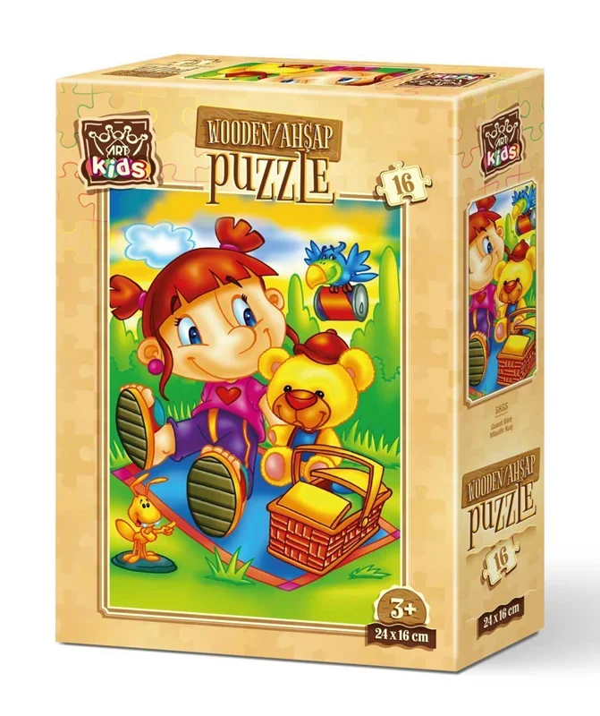 خرید آرت پازل کودکان چوبی 16 تکه «پرنده مهمان»  Heidi Art Puzzle Kids Guest Bird Wooden Puzzle 16 pcs 5855