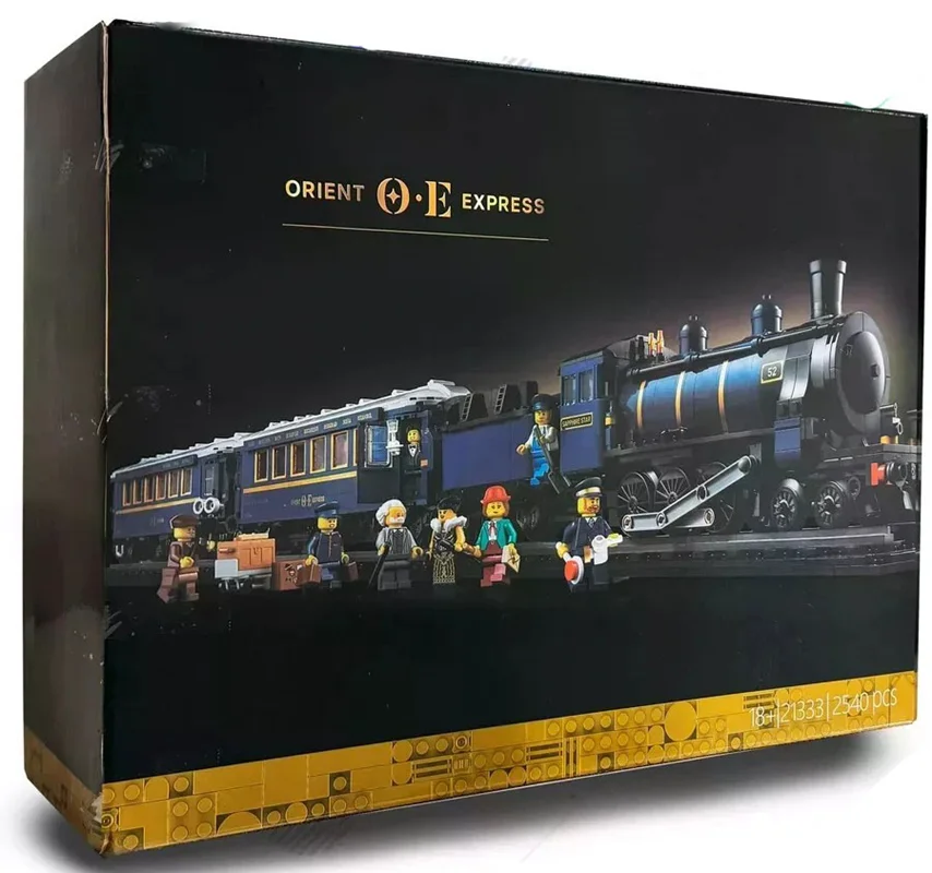 لگو قطار اورینت اکسپرس Lego Orient Express 21333 نمای جلوی جعبه