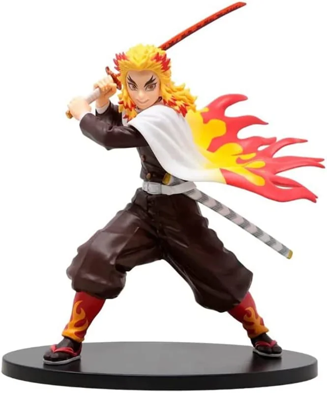 خرید فیگور انیمه شیطان کش «نکیوجورو رنگوکو، رنگوک سان»  Anime Series Demon Slayer Kyojuro Rengoku Figure