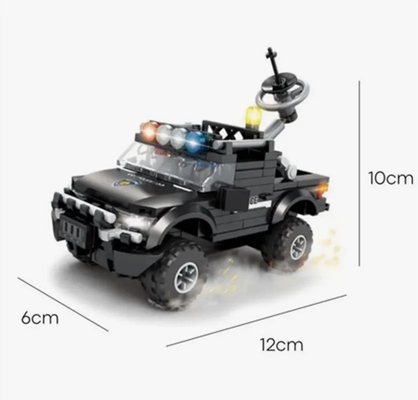 خرید لگو کازی «وانت پیکاب جنگی» لگو  Kazi Blocks Swat Force Pickup Truck  KY67296-1