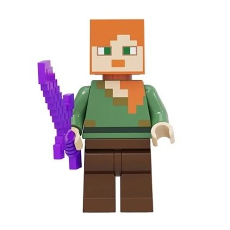 مینی فیگور لگو الکس Minecraft نمای جلو