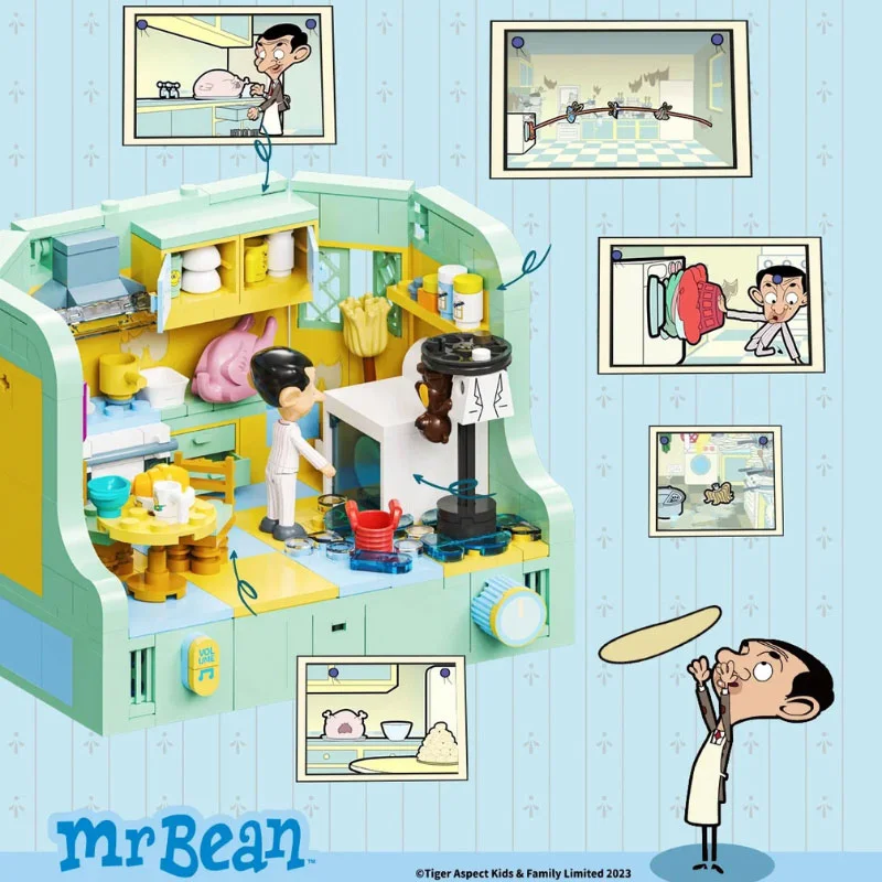 لگو آشپزخانه مستر بین Area x Mr Bean Kitchen AB0038 محتویات داخل جعبه