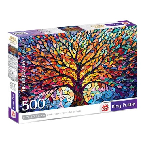 پازل کینگ 500 تکه درخت رنگارنگ Colorful Tree