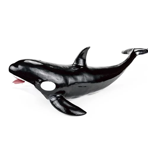 فیگور اسباب بازی نهنگ قاتل بزرگ لاستیکی نرم Killer Whale x066