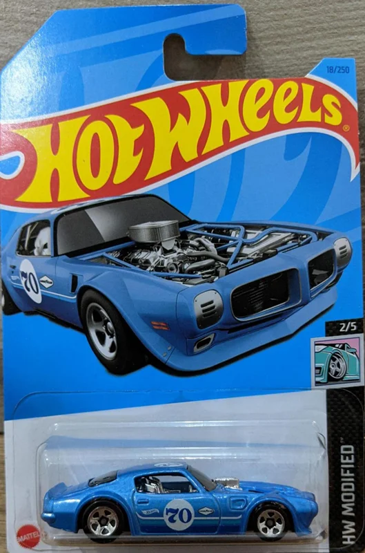 خرید ماشین فلزی ماکت فلزی هات ویلز «1970 پونتیاک فایربرد» ماشین فلزی  Hot Wheels 1970 Pontiac Firebird HW Modified 2/5 18/250