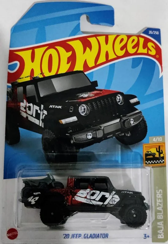 خرید ماشین فلزی ماکت فلزی هات ویلز «20 جیپ گلادیاتور» ماشین فلزی Hot Wheels 20 Jeep Gladiator Baja Blazers 4/10 26/250