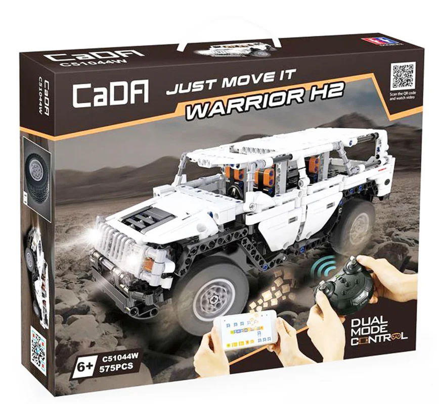 لگو جیپ کنترلی، خرید لگو کادا «جیپ کنترلی Warrior H2 واریور اچ 2» Cada Building Blocks Warrior H2 C51044W