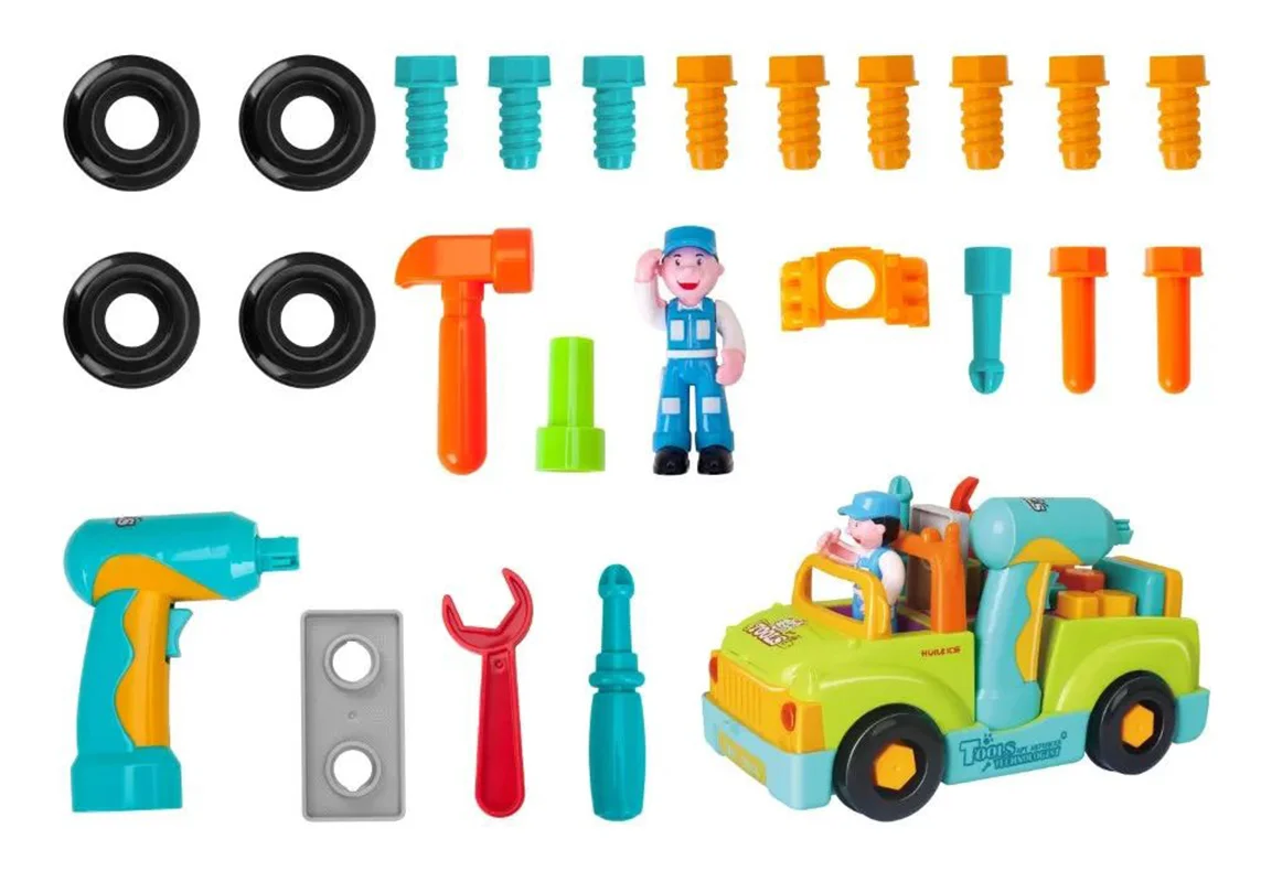 خرید اسباب بازی هولا تویز هولی تویز هالی تویز «ماشین آموزشی کامیون ابزار مکانیکی» Hola Toys Car Handyman truck No.6109