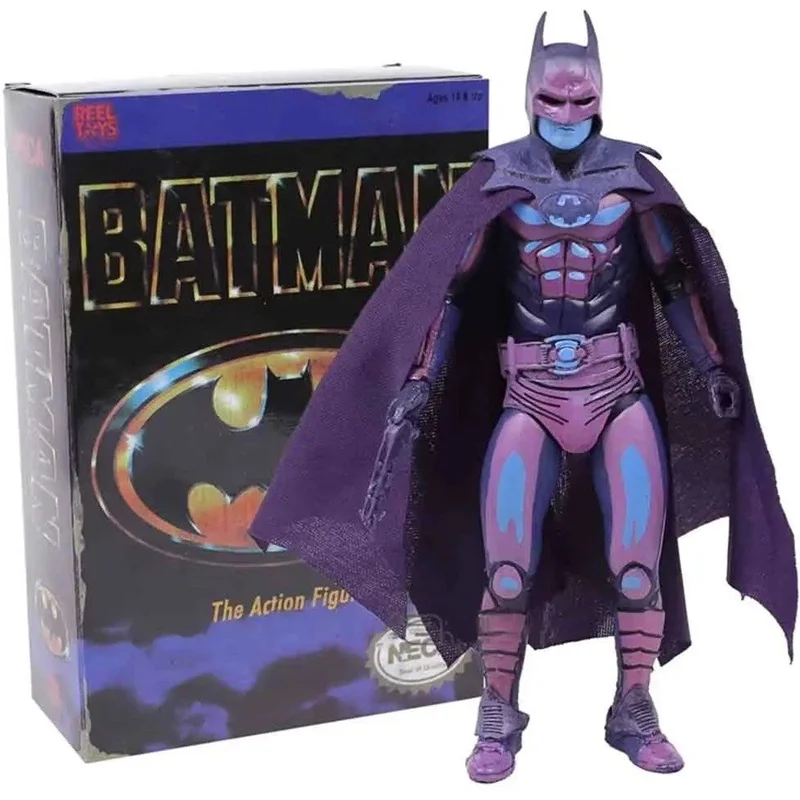 فیگور بتمن 1989 مایکل کیتون کنار جعبه - Batman 1989 Michael Keaton figure