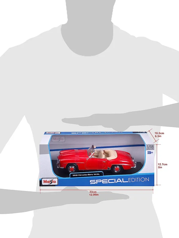 خرید ماشین فلزی مایستو «مرسدس 190SL کابریو» ماشین فلزی Maisto Mercedes 190SL Cabrio 55  31824