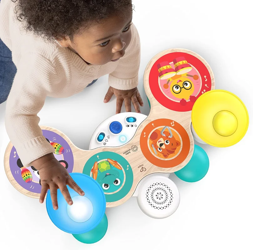 خرید اسباب بازی بیبی انیشتین درام «با هم در آهنگ های درام» طبل  Baby Einstein Together in Tune Drums Toy