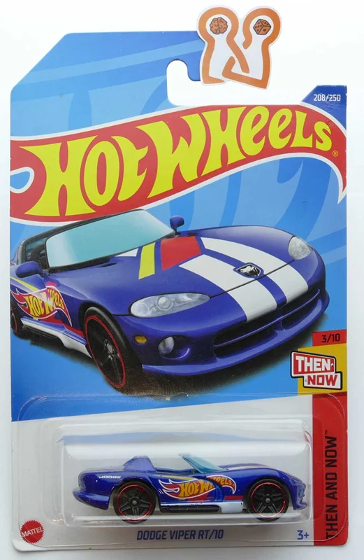 جلوی کارت بستهبندی ماشین فلزی هات ویلز دودج وایپر RT/10