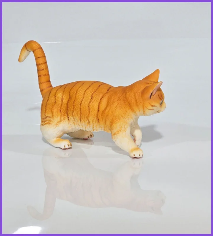 نمای پشت فیگور گربه قرمز قهوهای Animal Paradise مدل PL127-989