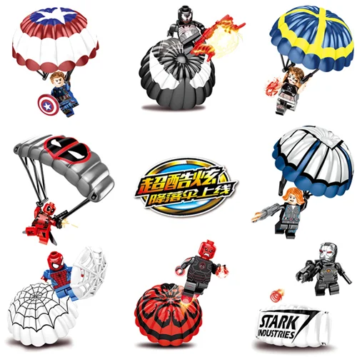 لگو «ست 8 تایی مینی فیگورهای، اونجرز چتر نجات»