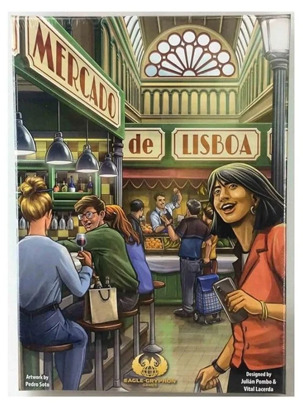پشت جعبه بازی فکری بازی مرکادو بازار لیسبون