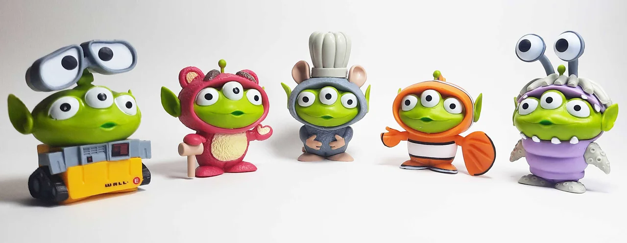 فیگور دیزنی پیکسار ست 5 تایی بیگانه سهچشمی نمای کلی