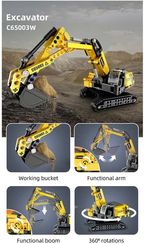 خرید لگو کادا  لگو «بیل مکانیکی» LOTFUN CADA Blocks Technology Excavator C65003W