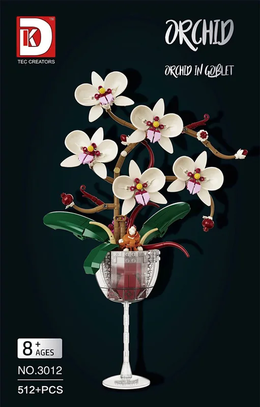 لگو گل ارکیده در جام نمای جلو