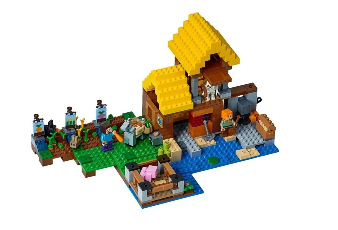 لگو ماینکرافت مزرعه کنار رودخانه Lego Minecraft My World 10813 - لگوی کامل ساختهشده