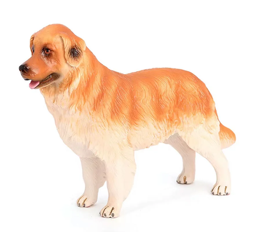 فیگور سگ Golden Retriever نمای سهبعدی