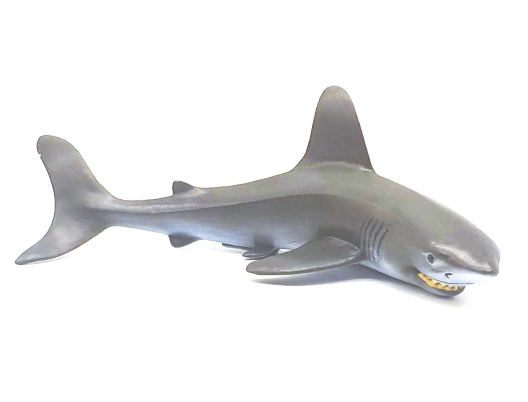 خرید فیگور موفان توی حیوان دریایی  فیگور «کوسه خاکستری» فیگور مدل واقعی حیوانات، مجسمه حیوان، مدل شبیه سازی شده حیوان Mofun Toy Gray Shark Simulation Model Animals figure M6042