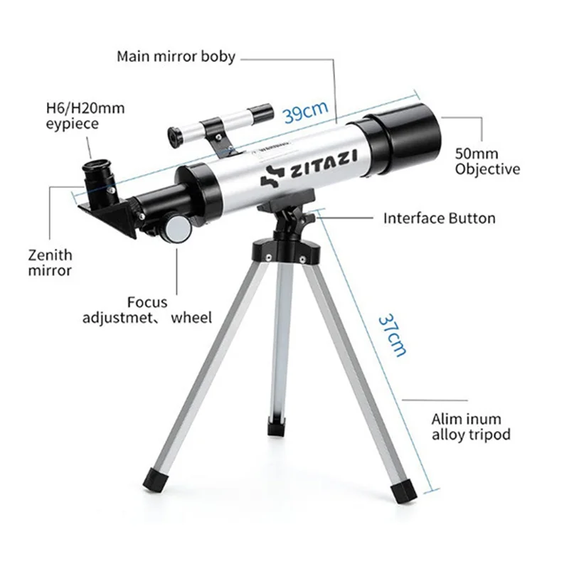 خرید بازی فکری تجهیزات علمی زیتازی «تلسکوپ F36050 اپتیکال گلس» Zitazi F36050 Telescope Optical Glass