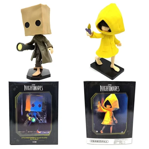 فیگور کابوس های کوچک مونو و سیکس با بارانی زرد Little Nightmares Six & Mono