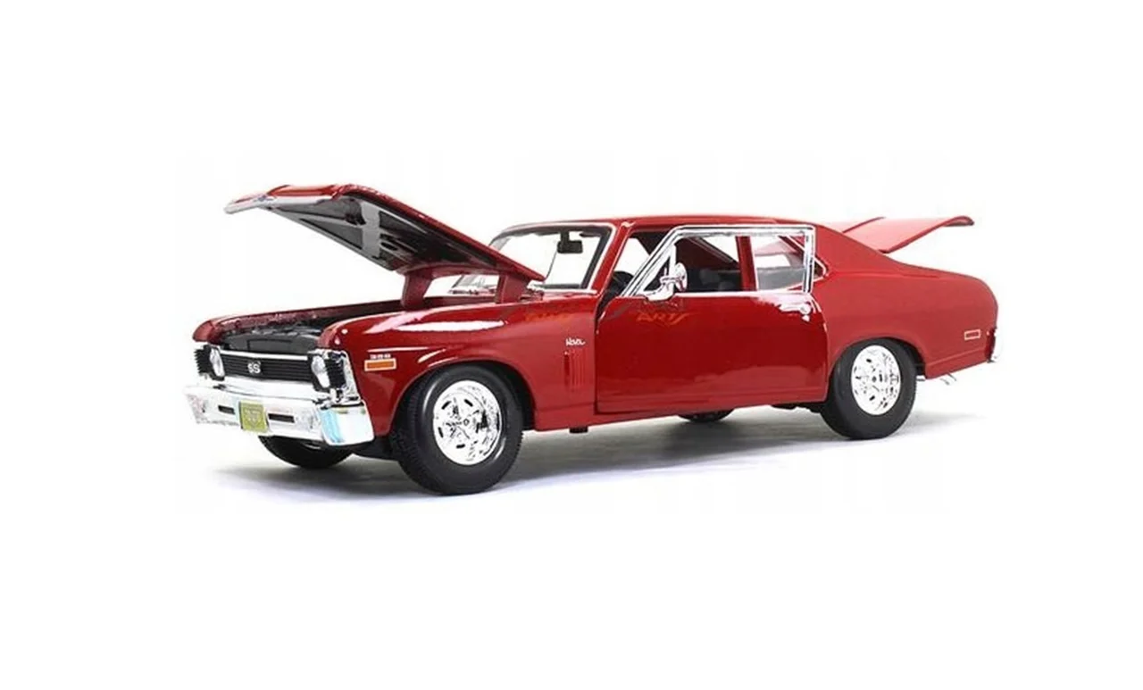 خرید ماشین فلزی مایستو «شورولت نوا 1970 Ss» ماشین فلزی Maisto 1970 Chevrolet Nova Ss Coupe Red 31132