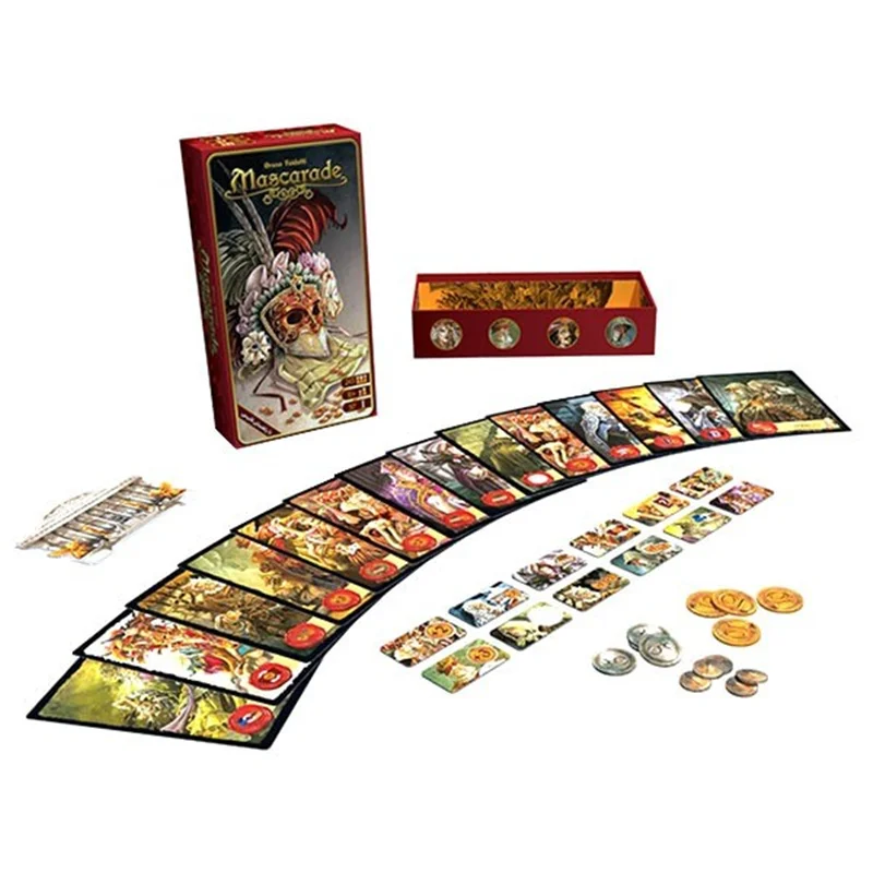کارت و جعبه خرید بازی فکری بالماسکه Masquerade Boardgame