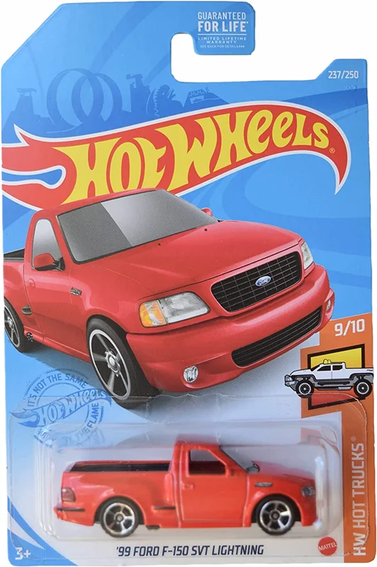 ماکت فلزی ماشین 1/64 Hot Wheels 99 Ford F-150 SVT Lightning هات ویلز فورد وانت قرمز