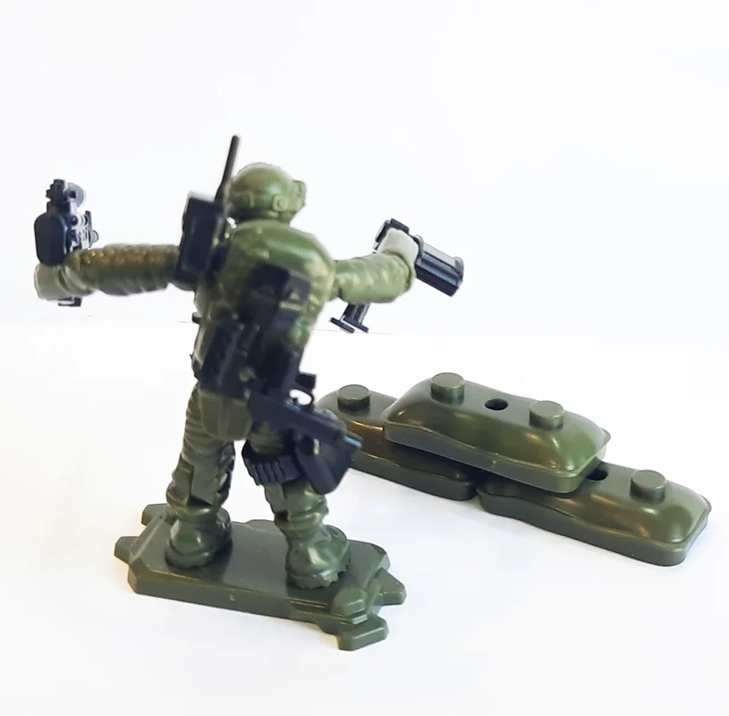 خرید لگو «سرباز نیروی ویژه با تجهیزات نظامی»، لگو ارتشی، لگو نظامی لگو سرباز، لگو آدمکی، مینی فیگور آدمک، مینی فیگور لگویی  X-Block Special Troops Military Soldier minifigures Lego Series XJ-981F