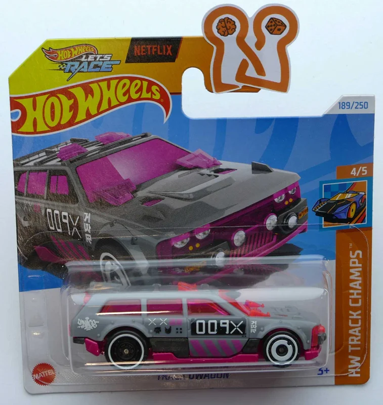 تصویر نمای جانبی ماشین فلزی هات ویلز مدل ترک دِواگون Hot Wheels Track Dwagon HW Track