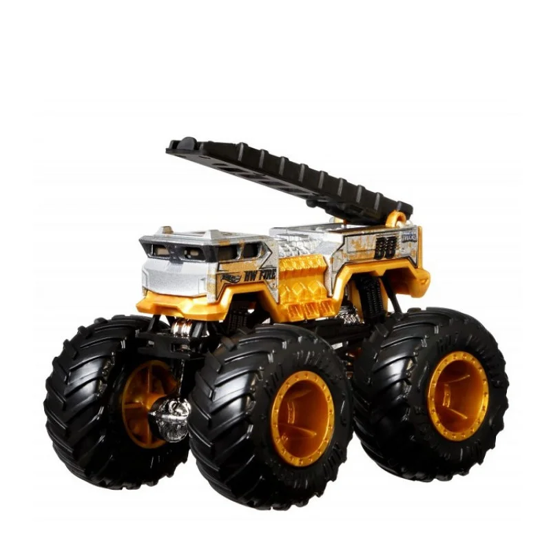 خرید ماشین فلزی ماکت فلزی ماشین فلزی هات ویلز کامیون های هیولا «5 آلارم» ماشین فلزی Hot Wheels Monster Trucks 5 Alaram Stunt Strome FYJ44 1/10 15/75